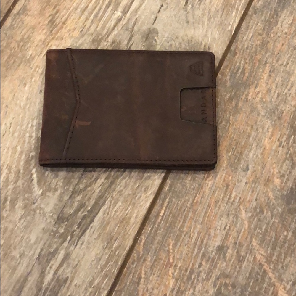 Brown leather wallet